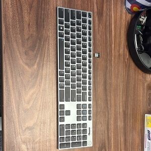 Dell Silver and Black Wireless Keyboard